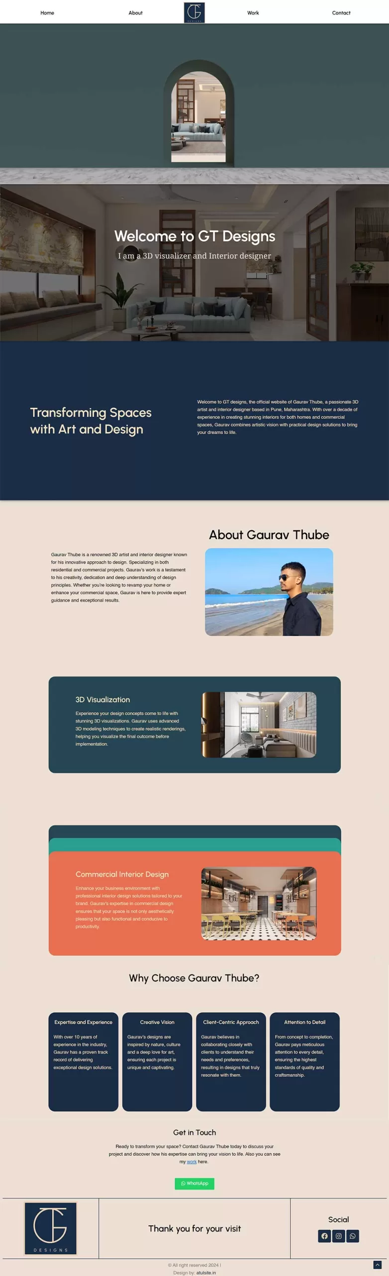 gtdesigns 3D visualizer and interior design website